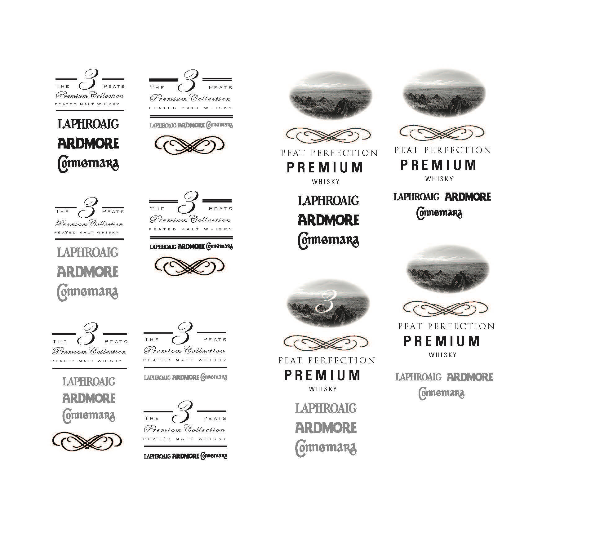 The three peated whiskeys logo2