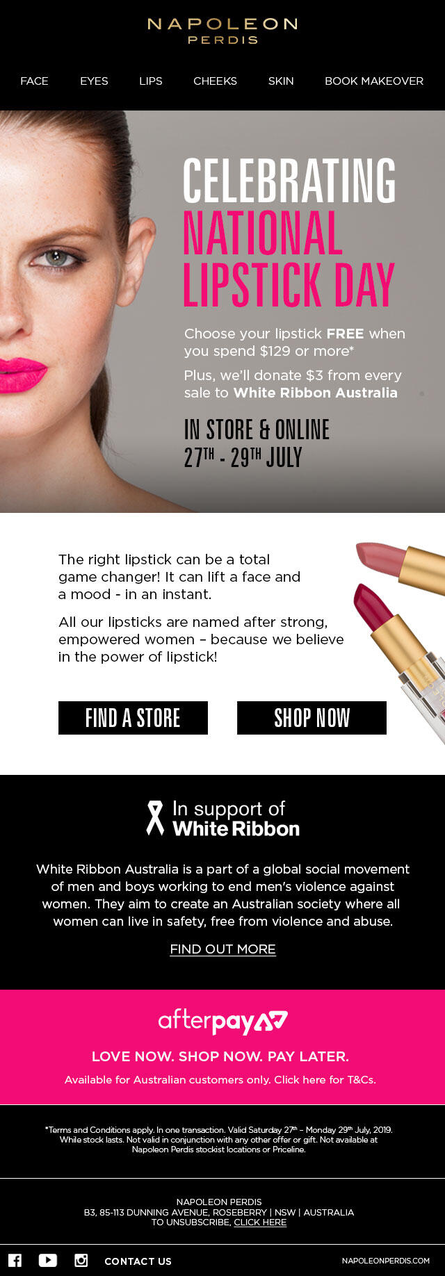 Napoleon Perdis National Lipstick Day