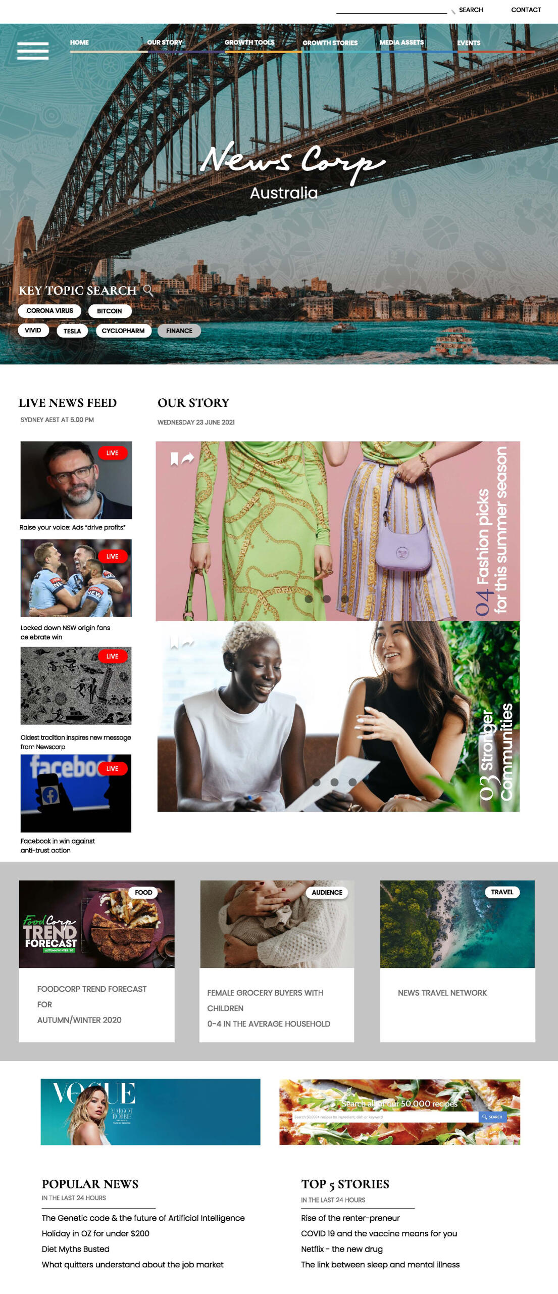 Newscorp draft website
