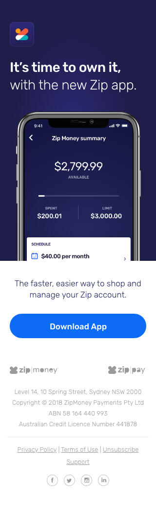 Zip logo before the rebrand