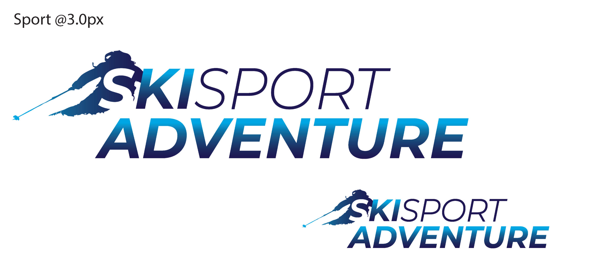 Skisport typography